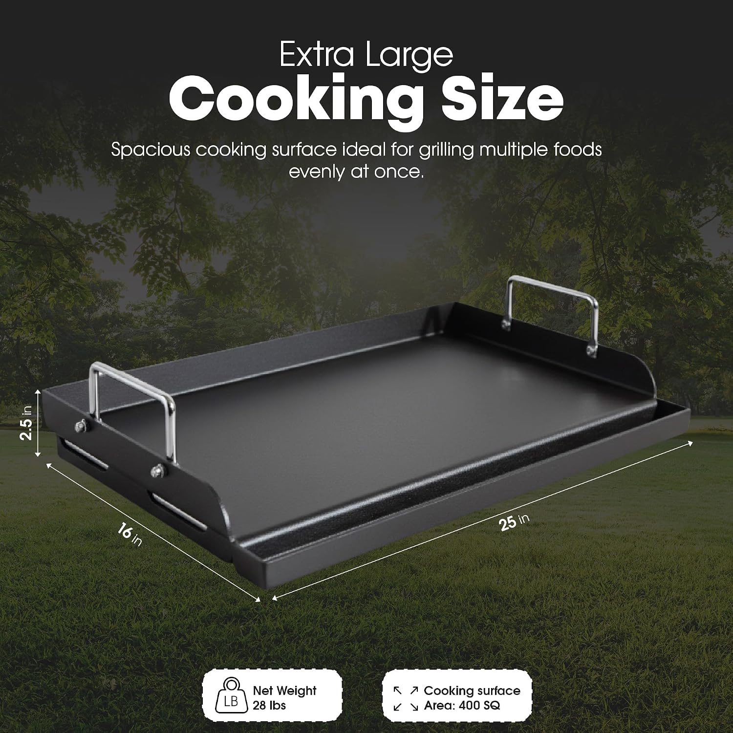 Detalle de GasOne Propane Griddle 25 x 16 In