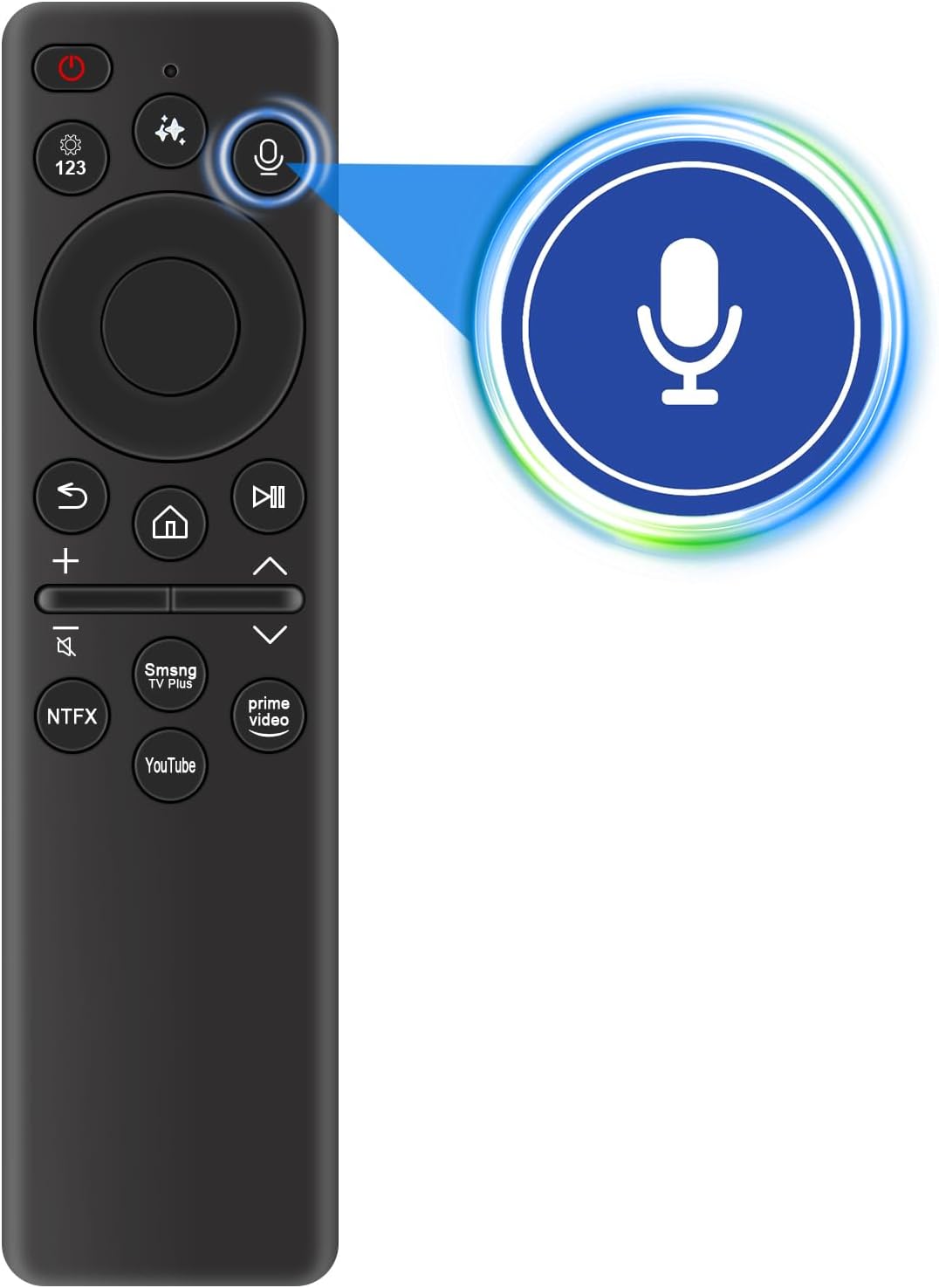 Detalle de BN59-01480L Replacement Voice Remote Control for Samsung Q8F/QN74F/S91F/S93F/S94F AI TVs