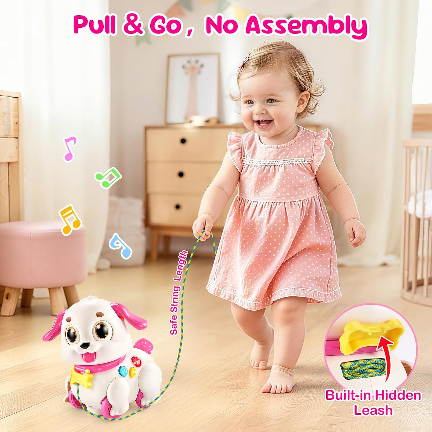 Detalle de Yunaking Musical Puppy Toy in ABS