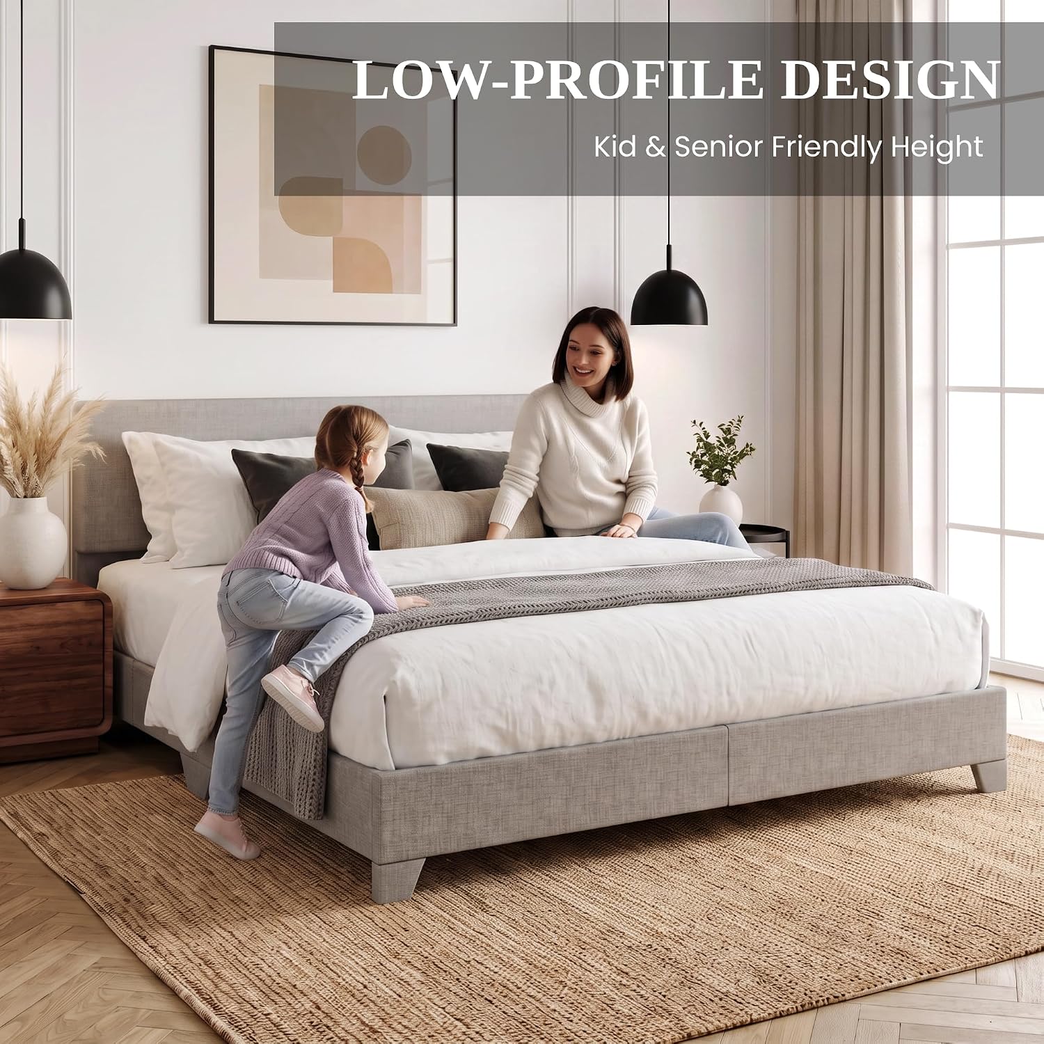 Detalle de SHA CERLIN Full Size Bed Frame