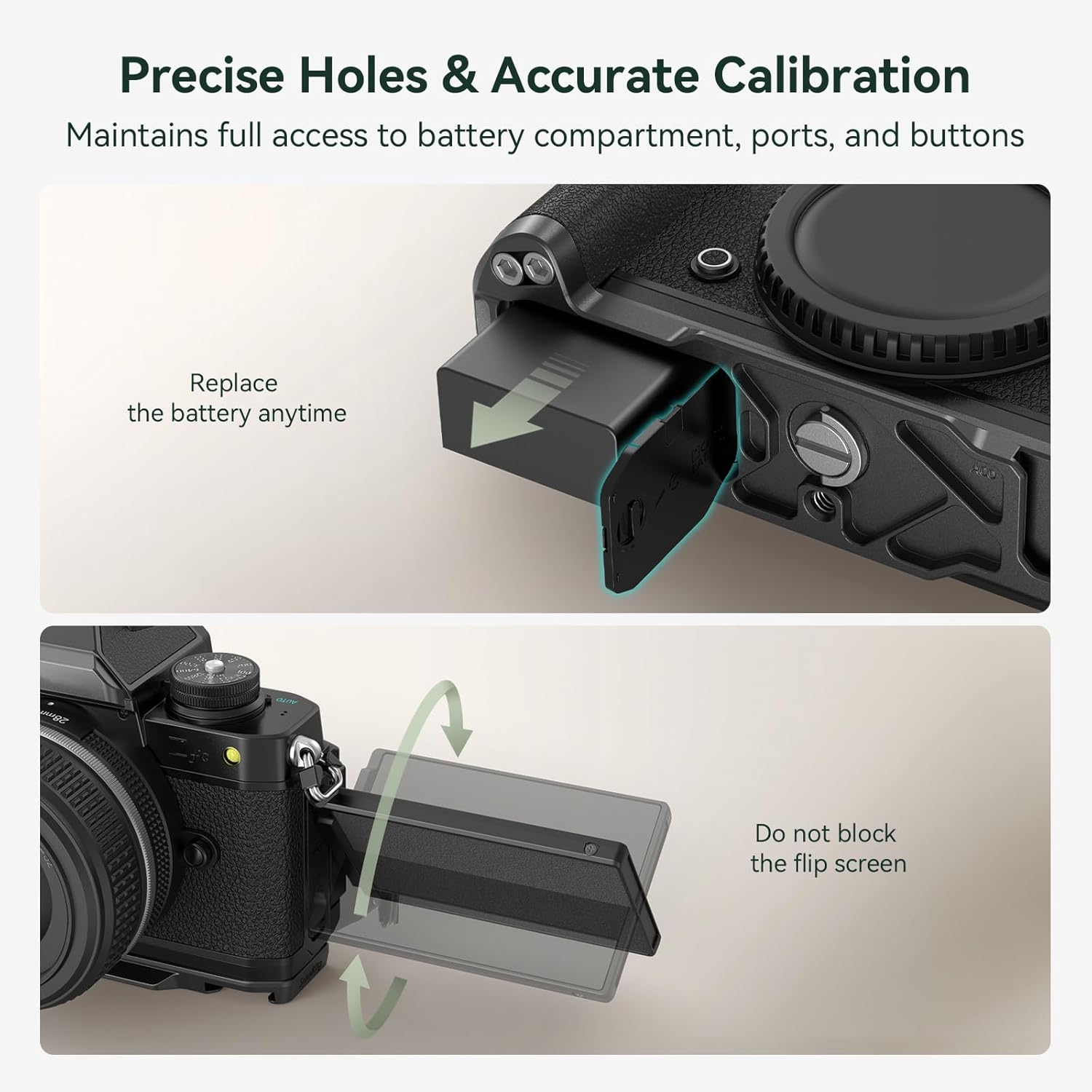 Thumbnail 3 de Poignée SMALLRIG Z FC en L pour Nikon Z FC – légère, confortable et capable d’Arca