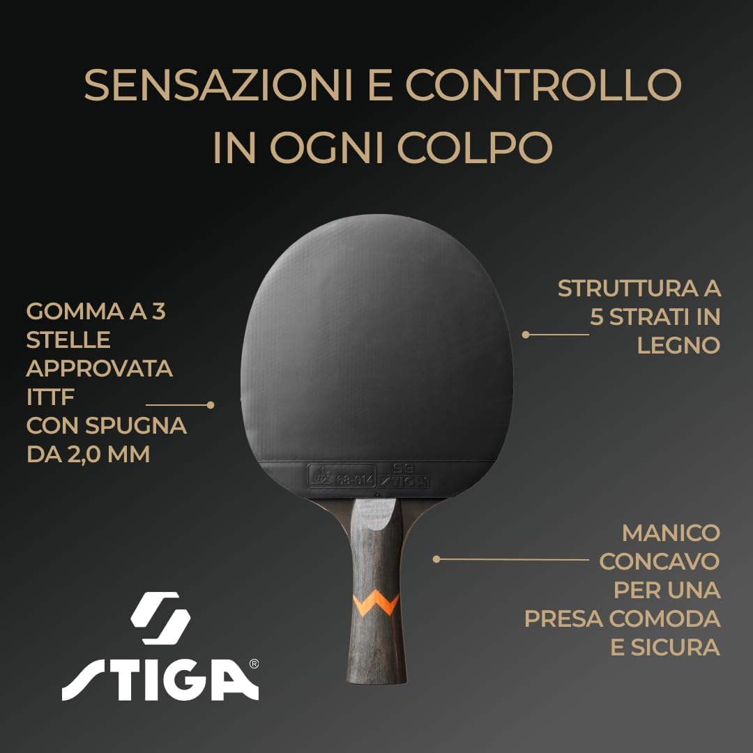 Thumbnail 2 de Stiga 3 Stelle Royal: Racchetta da Ping Pong WRB per Attacco