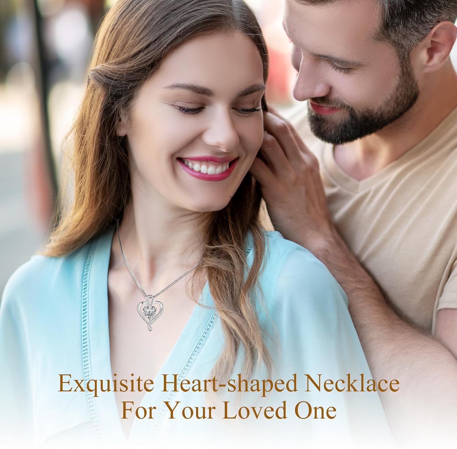 Detalle de Alittlecare Heart Necklace in 925 Sterling Silver