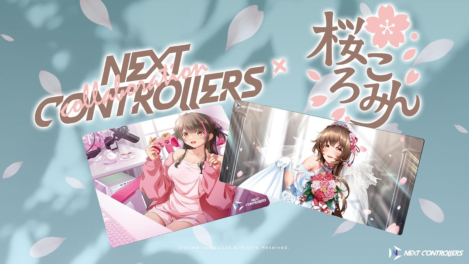 Detalle de NEXTコントローラー 桜ころみんモデル ゲーミングマウスパッド XLサイズ クロス表面 900×400×5mm