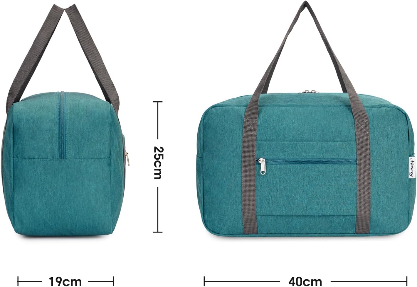 Thumbnail 6 de Teal 20L Foldable Underseat Travel Duffel Bag (40x30x20cm) for Ryanair cabin bags