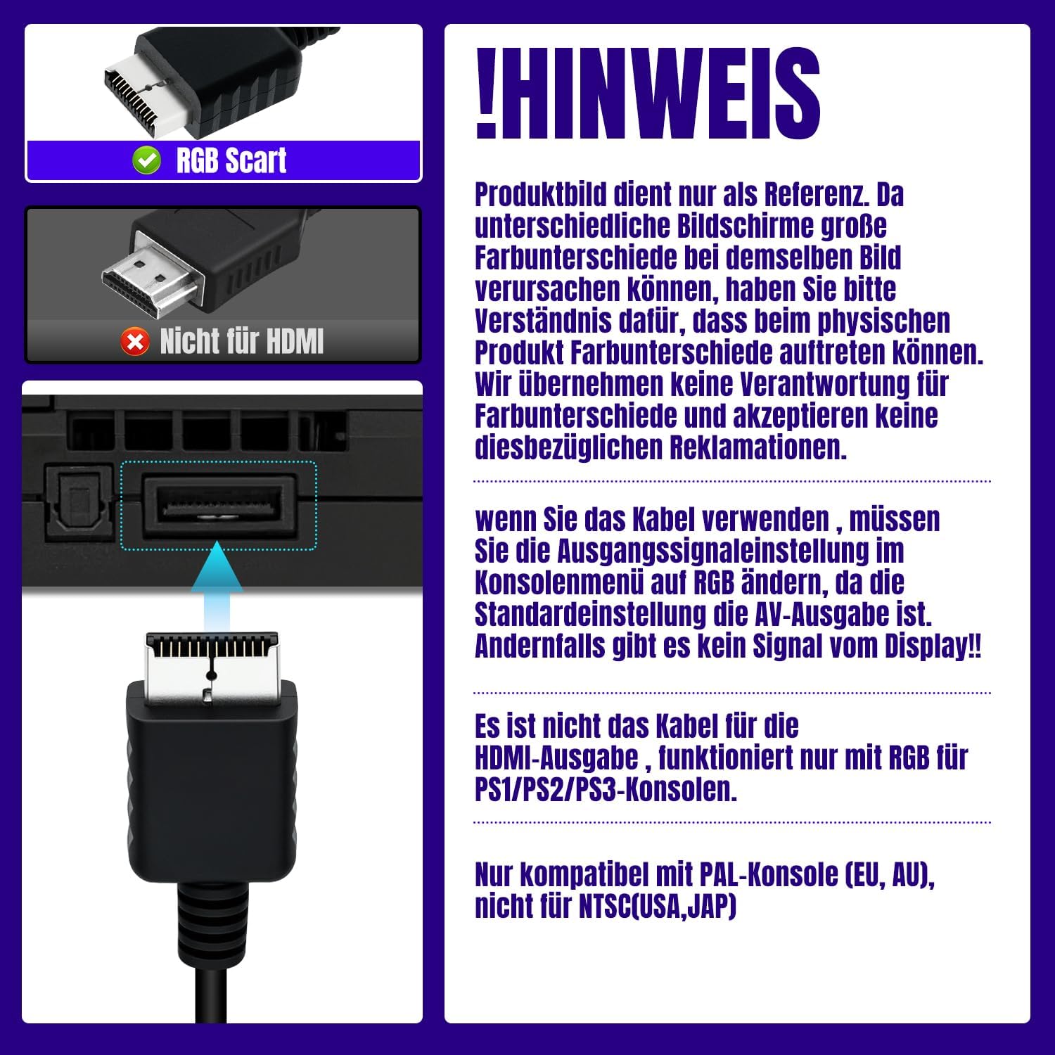 Thumbnail 6 de Gam3Gear Mcbazel RGB-Scart Kabel 1,8 m