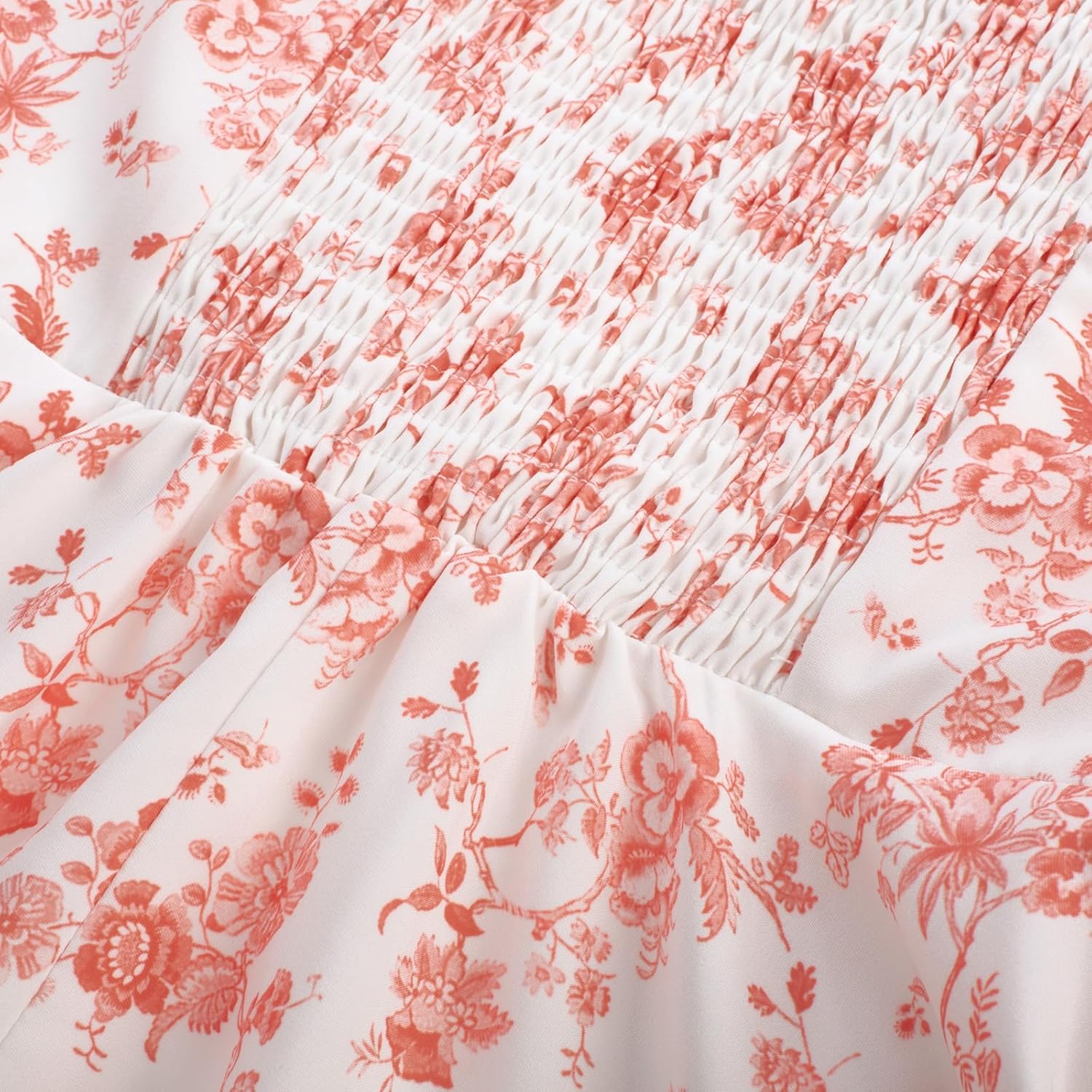 Detalle de Belle Poque Robes d'été 2025 pour femmes : robe midi à bretelles spaghetti avec poches