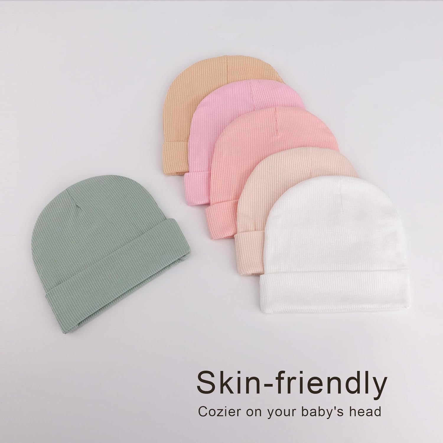 Thumbnail 6 de DRESHOW Newborn Knit Baby Hat (0–24 Months) – Soft, Stretchy Beanie for Baby Boys & Girls