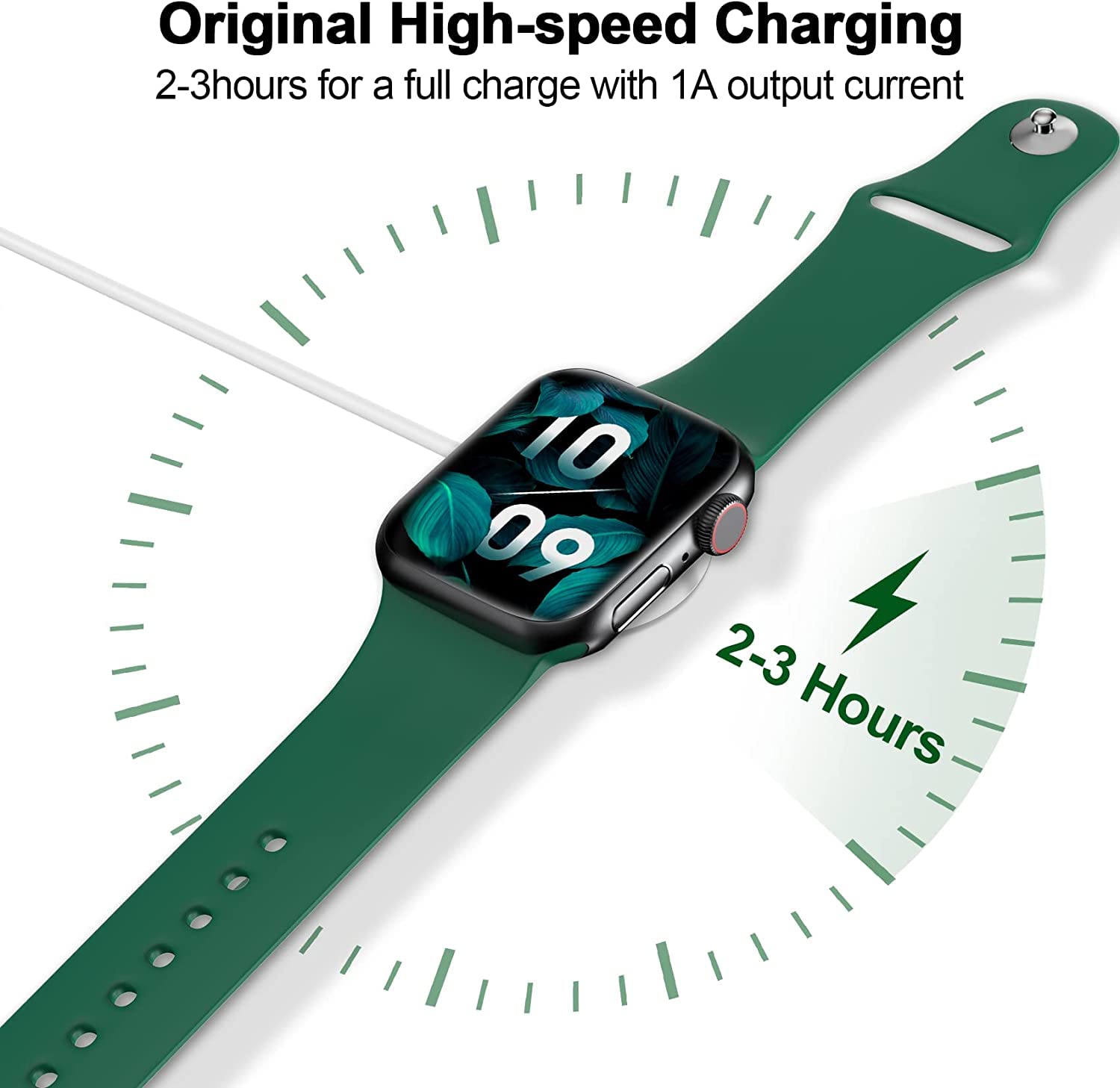 Detalle de Xiwxi Apple Watch charging cable 3.9 ft