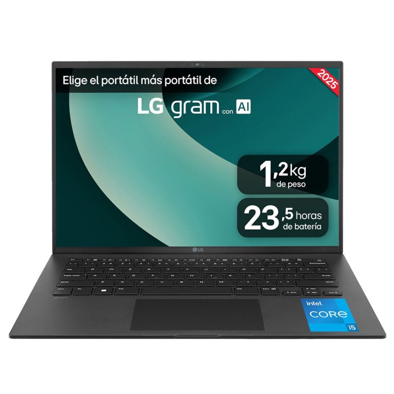 Detalle de LG gram 16ZD90RU-G.AX55B, portátil de 16 pulgadas IPS WQXGA con 16 GB
