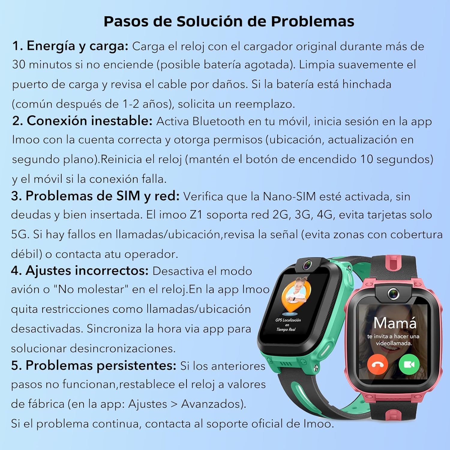 Thumbnail 4 de imoo Z1 Reloj Inteligente Niño 4G