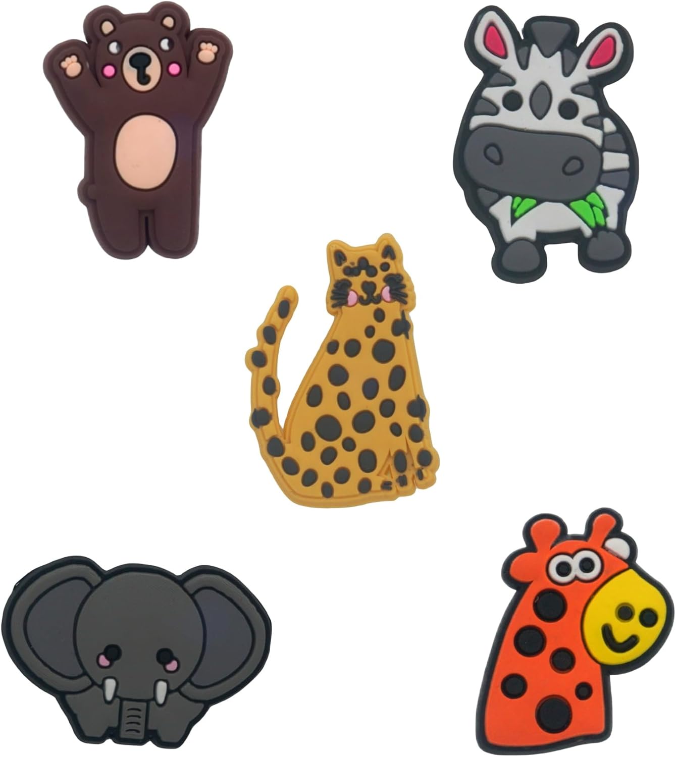 Thumbnail 5 de SAFITOYA Jungle Animals PVC Shoe Decoration Charms — 20 Pack