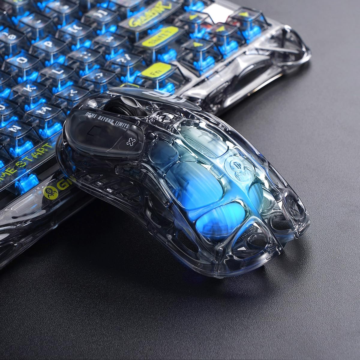Thumbnail 5 de GravaStar Mercury M2 Transparent kabellose Gaming-Maus (79 g, 26.000 DPI, PAW3395, Tri-Mode)