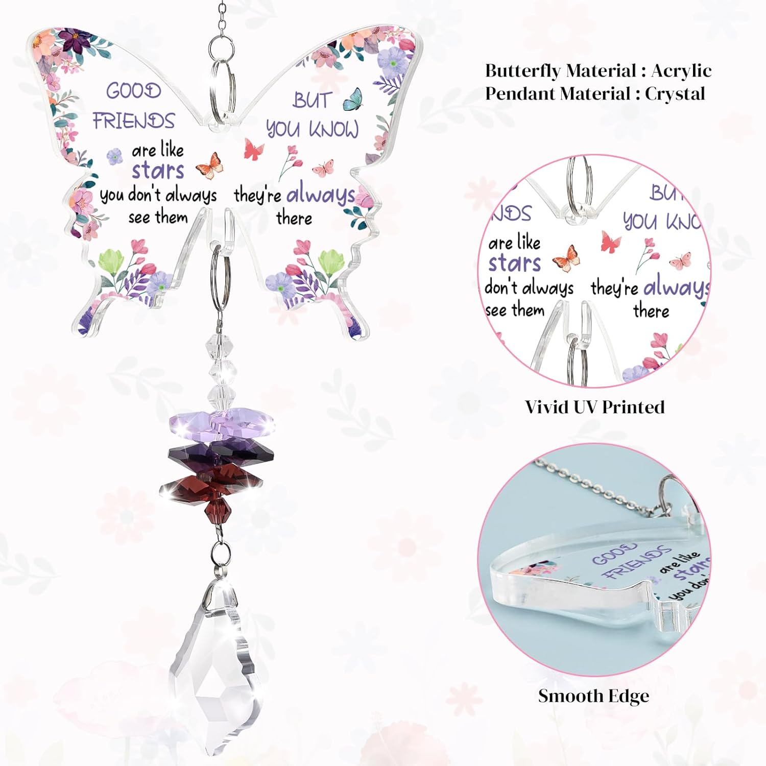 Thumbnail 2 de KAAYEE Friendship Crystal Suncatcher
