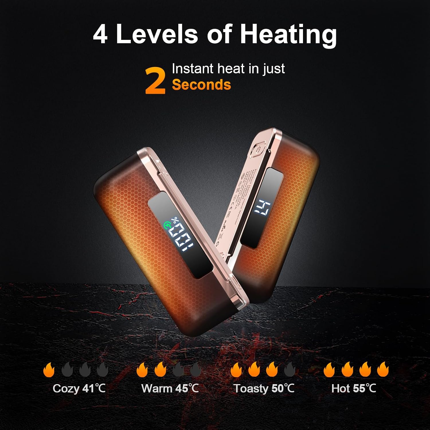 Detalle 2 de Hand Warmers Rechargeable 2 Pack 10000mAh for Raynaud's