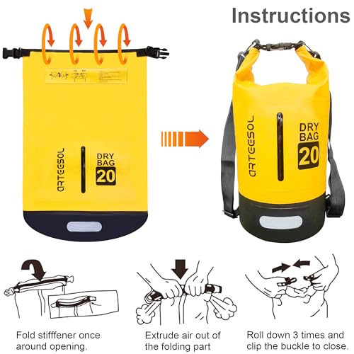 Detalle de Blackace arteesol Waterproof Dry Bag 5L/10L/20L/30L with Long Adjustable Handle