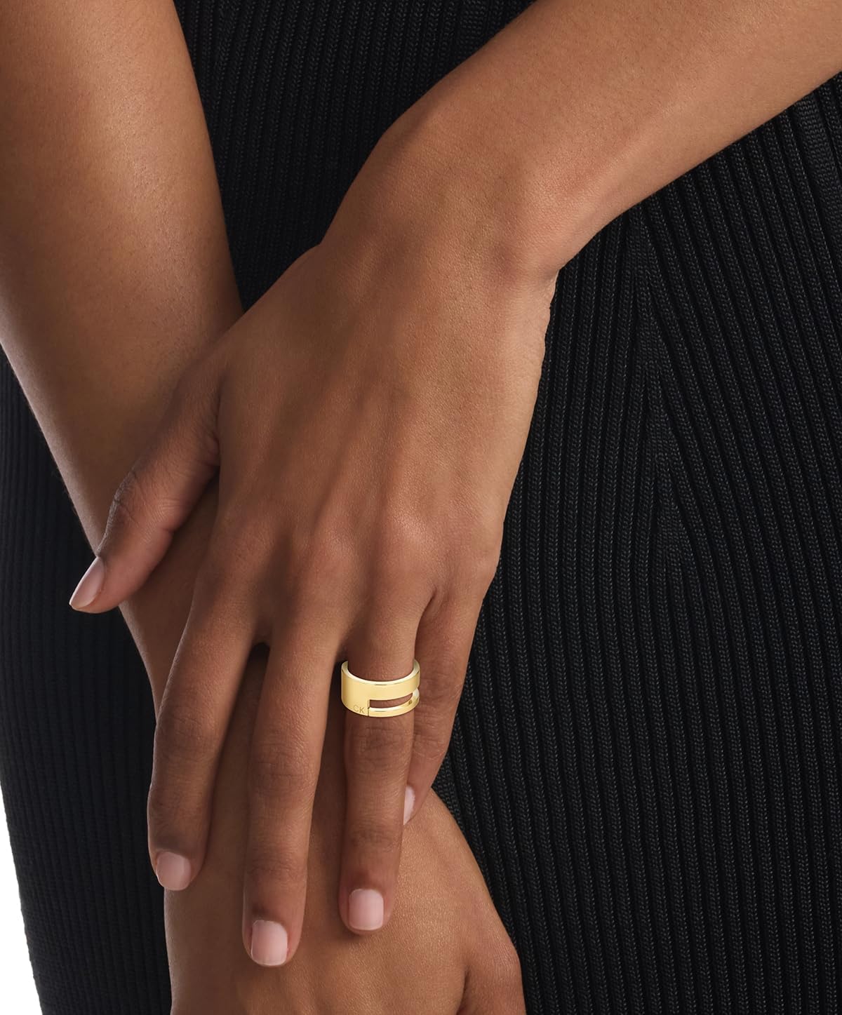 Thumbnail 2 de Calvin Klein Geometric Essentials anello da donna in acciaio inossidabile 316L (oro o argento)