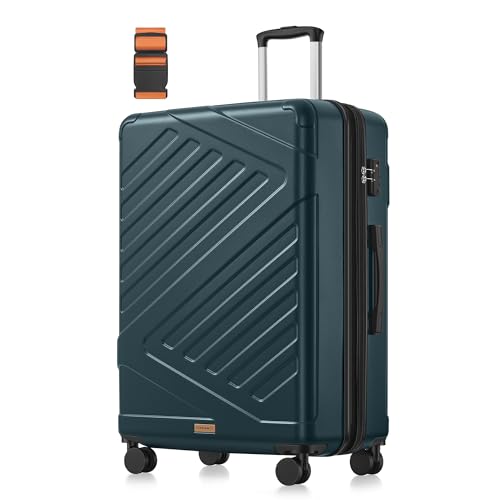 Detalle de SONGMICS TREVO RLP003C101, maleta rígida XL de ABS de 110 l con candado TSA