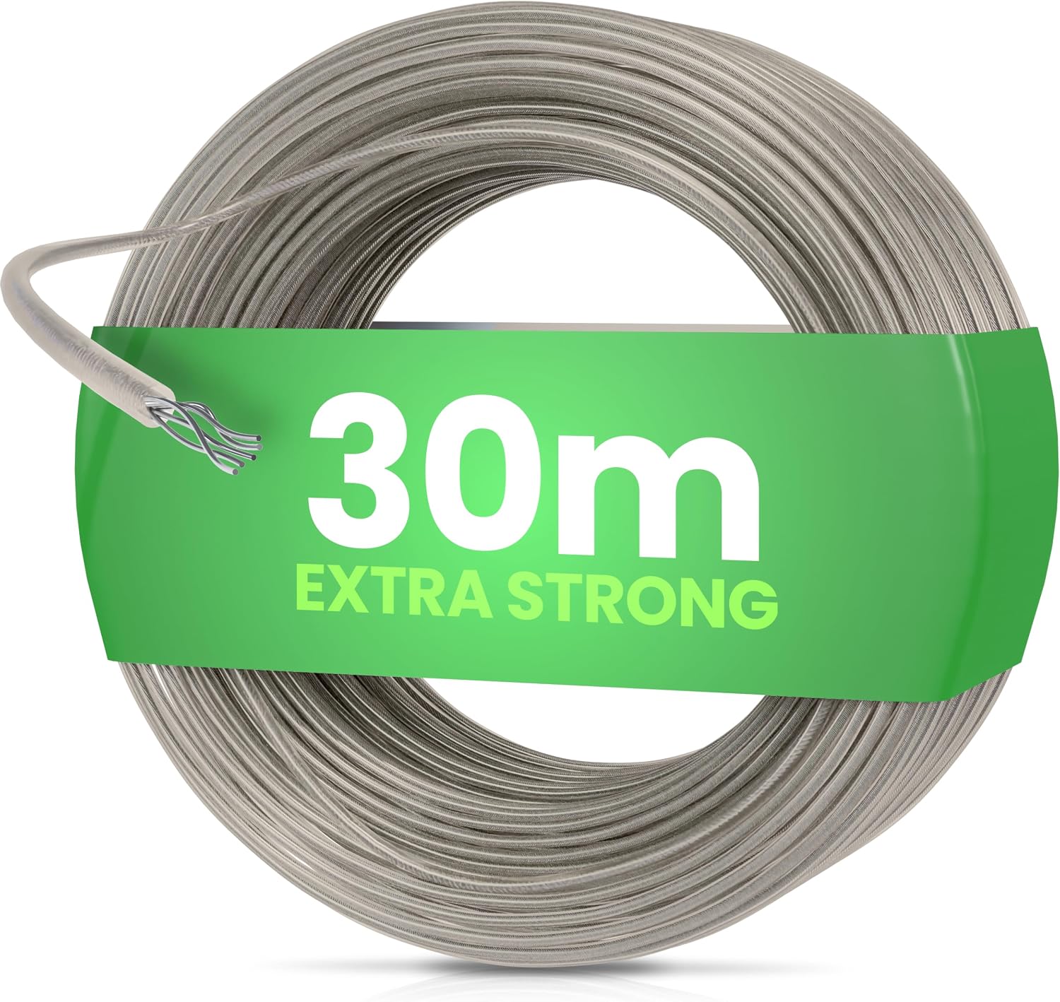 Detalle de SimplySmooth Clothes Line 30m – Steel-Core, Extra Strong and Stable