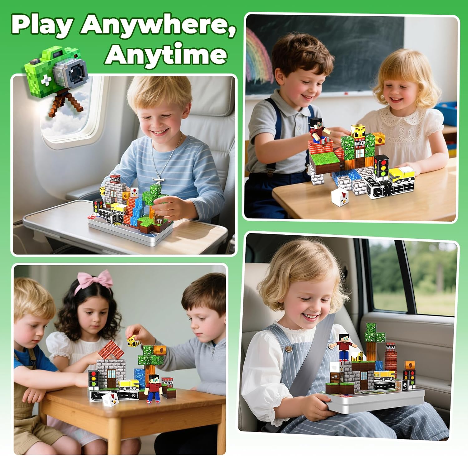 Thumbnail 6 de Magnetic Blocks with Magnet Box - 45PCS Magnetic Building Set for Travel & STEM Learning (Ages 6+)