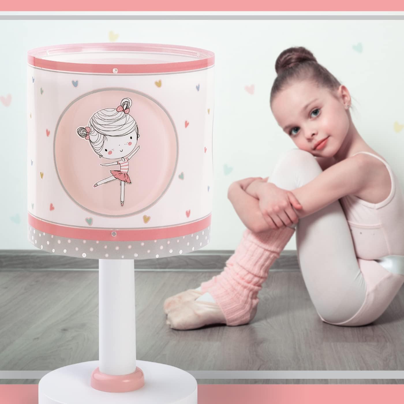 Thumbnail 4 de Dalber Kinder Tischlampe Tänzer Rosa Sweet Dance Rose – 15 x 15 x 30 cm