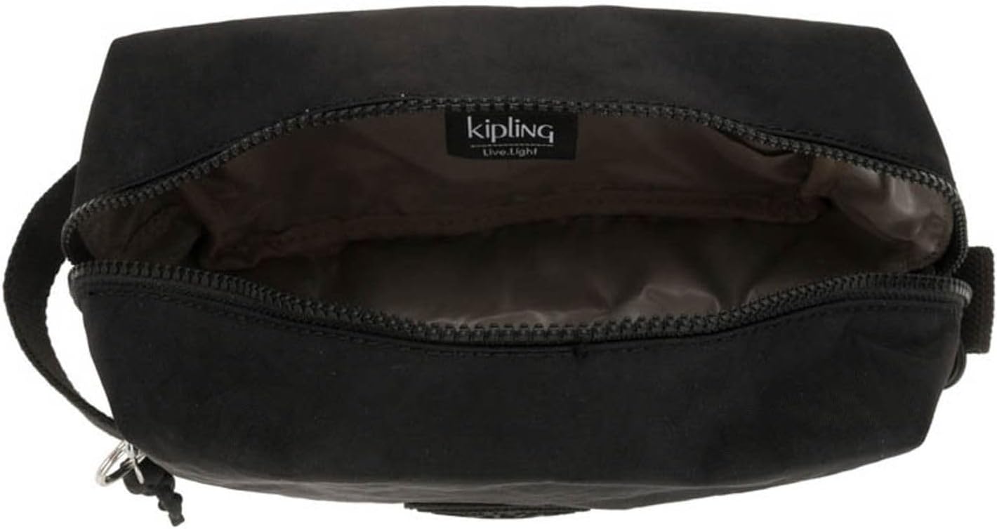Detalle de Kipling PARAC Große Kosmetiktasche Black Noir (Schwarz) – großer Kulturbeutel für Reisen