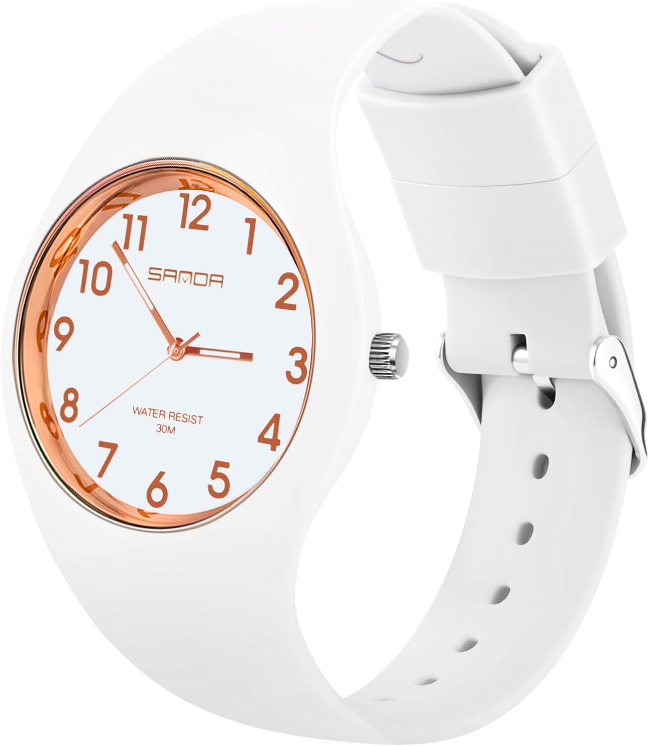 Detalle de AOOSU Damenuhr Analog Quarz 30 m wasserdicht