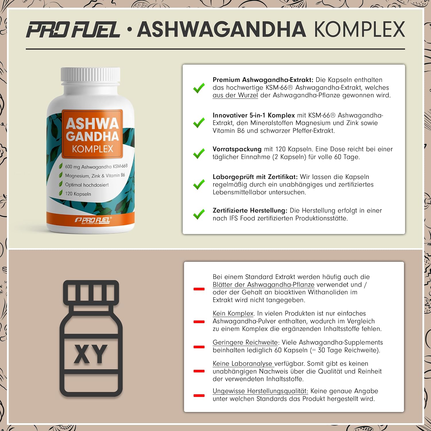 Thumbnail 2 de Ashwagandha Kapseln hochdosiert 120x 600 mg