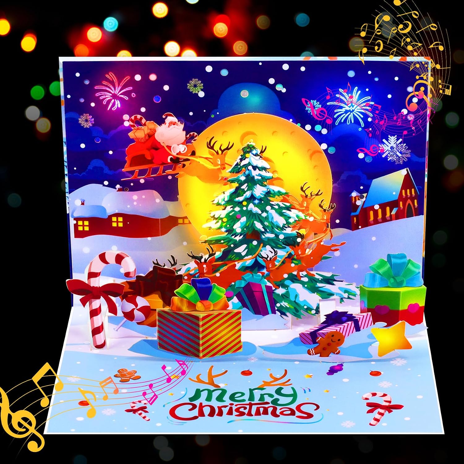 Detalle de GREETING ART Musical Christmas Card