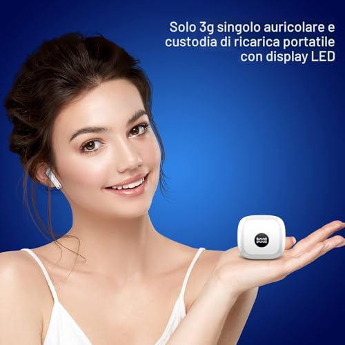 Detalle de Zakotu Cuffie Bluetooth 5.4 HiFi Studio: 60 Ore di Riproduzione, ANC ENC e App Zemyee Life