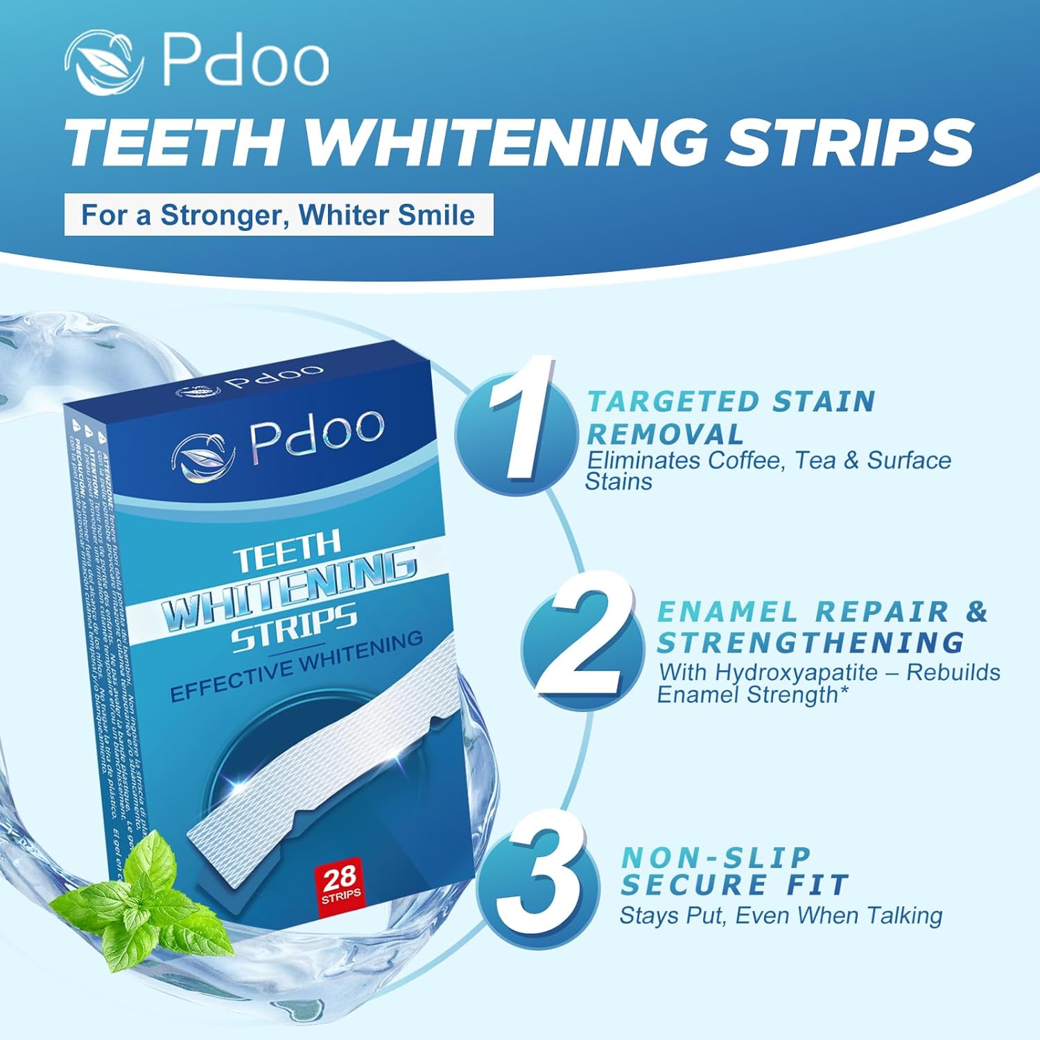 Thumbnail 2 de Teeth Whitening Strip Kit (28 Strips) for Sensitive Teeth—14 Treatments