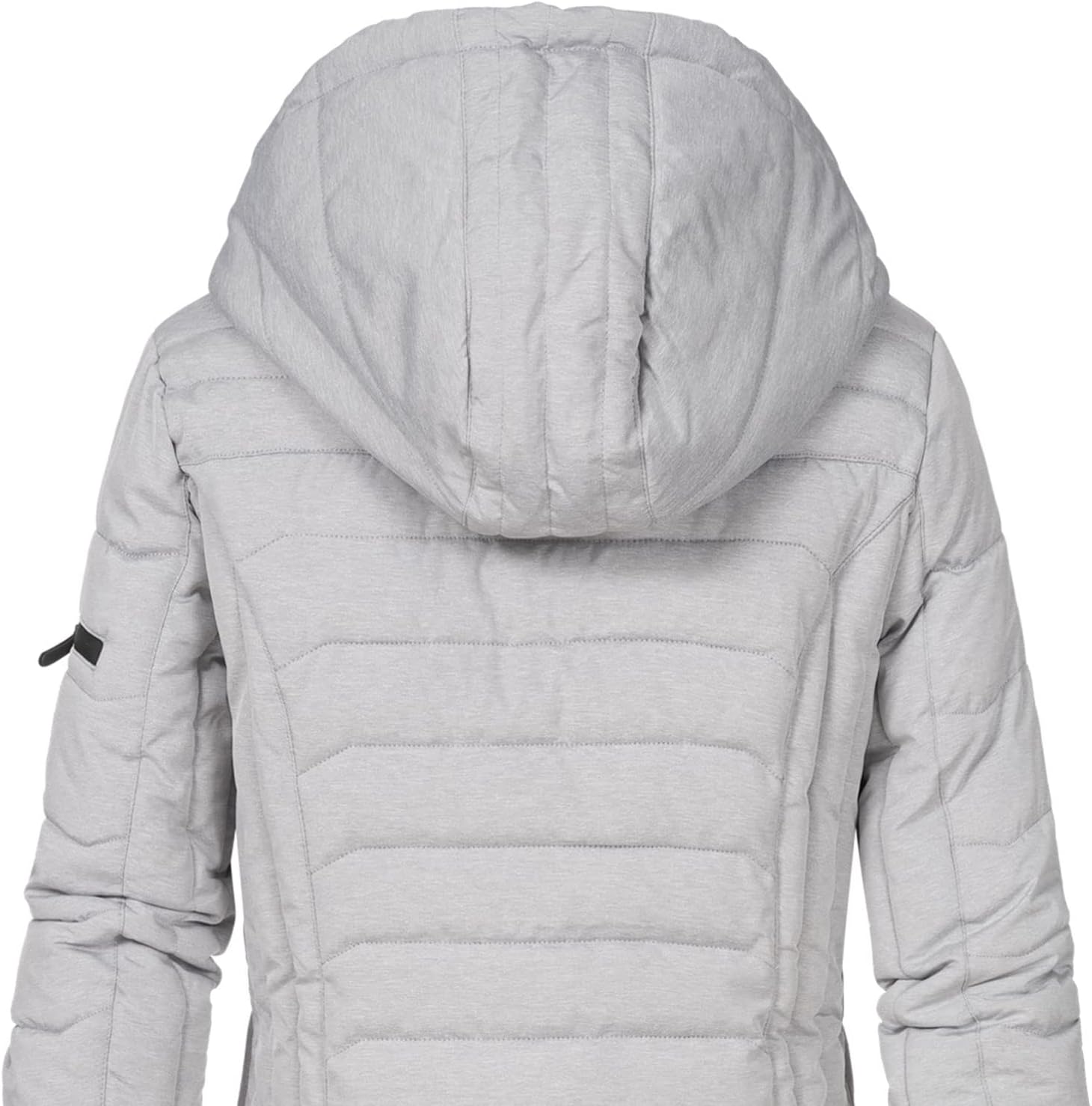 Detalle de Sublevel Damen Übergangsjacke mit Kapuze – sportlicher Steppmantel für Herbst/Winter