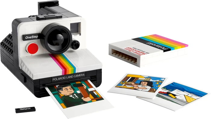 Detalle de LEGO Ideas Polaroid OneStep SX-70 Sofortbildkamera 21345 – 516 Teile