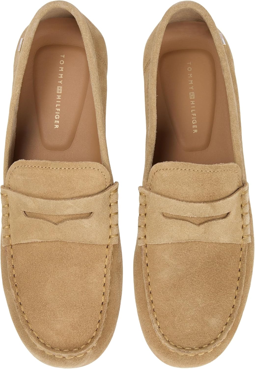 Thumbnail 4 de Tommy Hilfiger Damen Driver Schuh Flag Soft Suede Loafer – Elegant