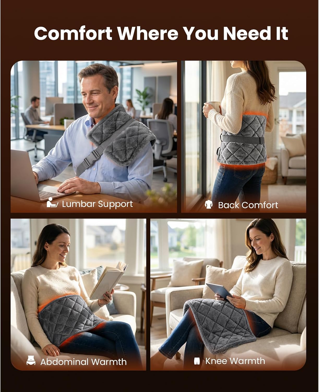 Thumbnail 6 de BOB AND BRAD TheraHeat SW-GH1021B Weighted Far-Infrared Heating Pad
