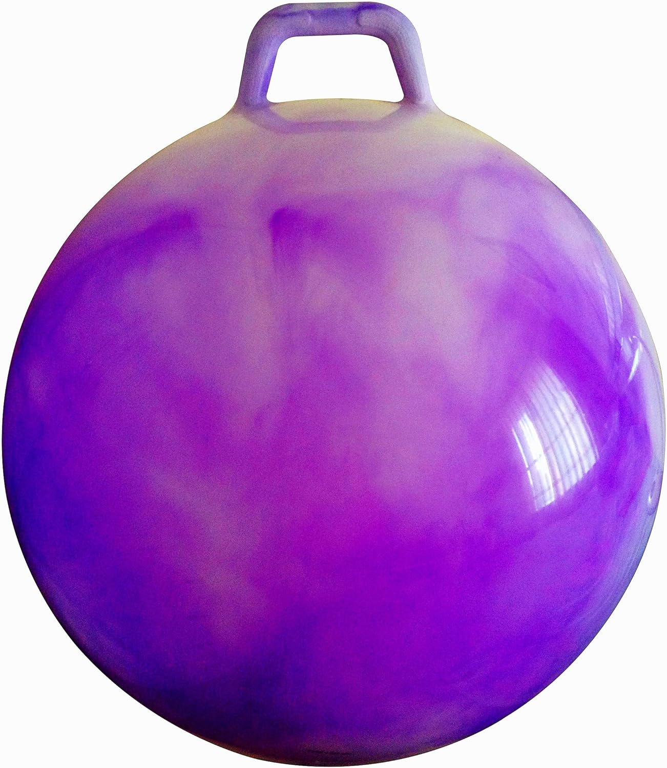 AppleRound 28in Space Hopper for Teens & Adults (Purple Cloud) with Handle & Pump
