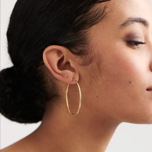 Thumbnail 1 de Senteria Gold Hoop Earrings for Women | Stainless Steel, Hypoallergenic, 30–70mm — 5-Pair Set