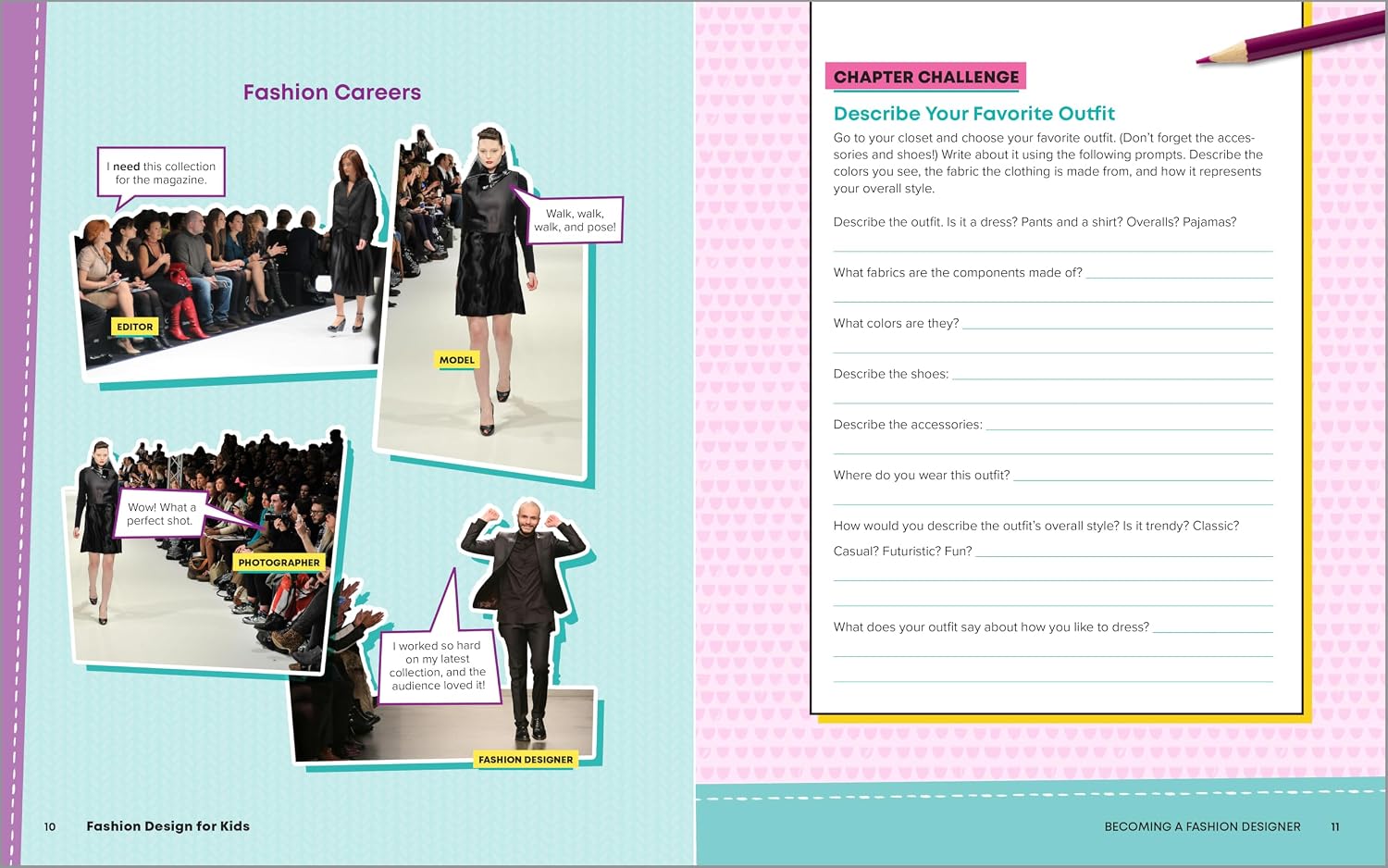 Detalle 2 de Fashion Design for Kids: Skill-Building Activities for Future Fashion Designers Paperback