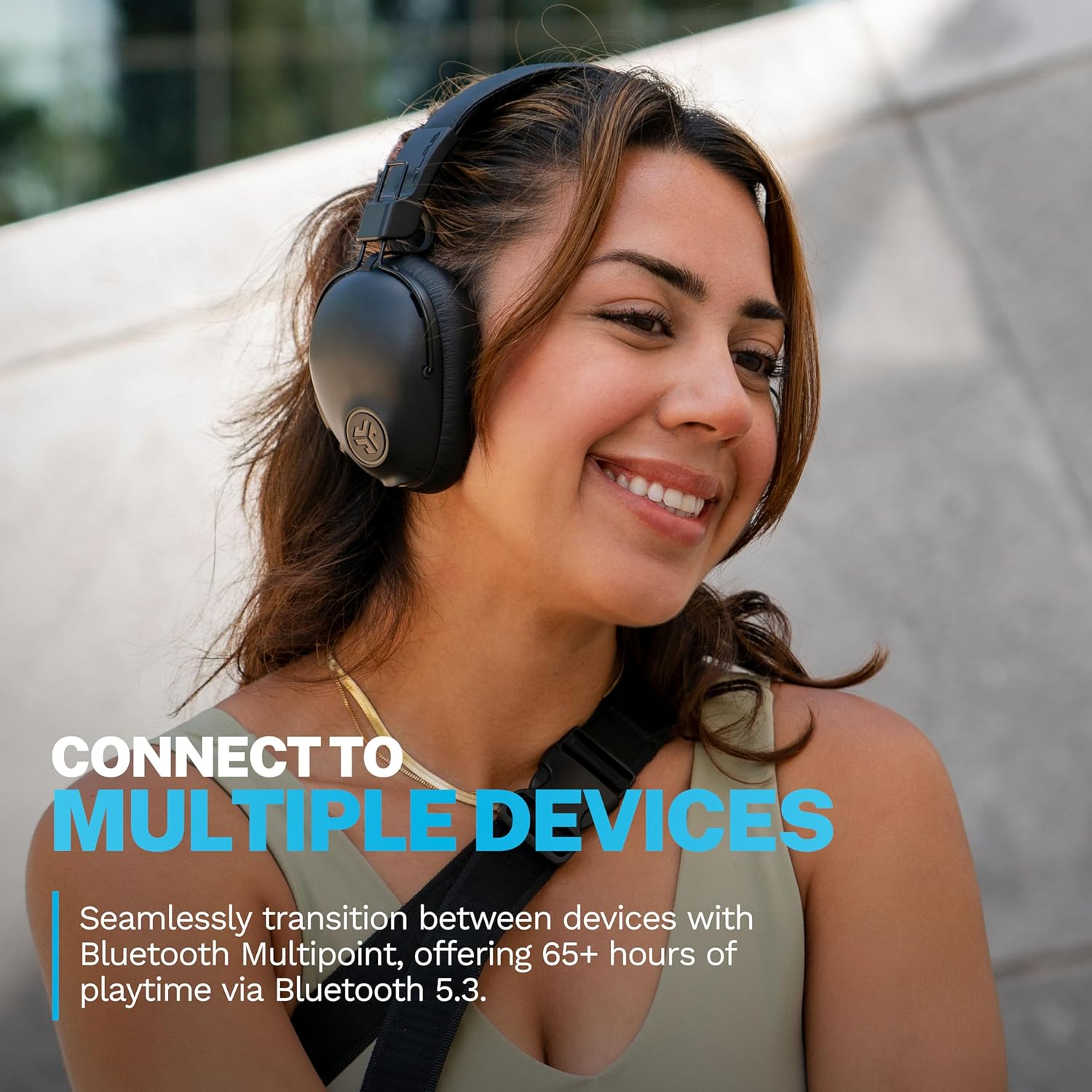 Thumbnail 1 de JLab Studio Pro+ Cuffie Bluetooth over-ear wireless con microfono, autonomia fino a 65 ore, multipoint e pieghevoli