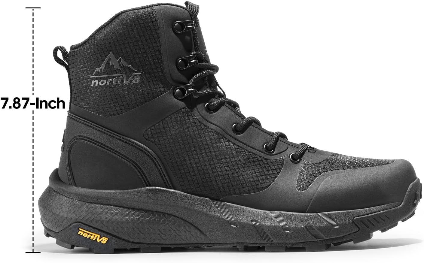 Thumbnail 6 de NORTIV 8 Men's Military Tactical Boot: Lightweight, All-Day Comfort with Side Zip