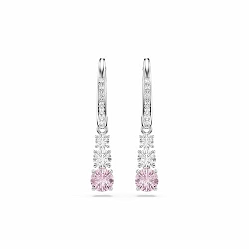 Detalle 2 de Swarovski Stilla Attract pendientes 1 talla rosa