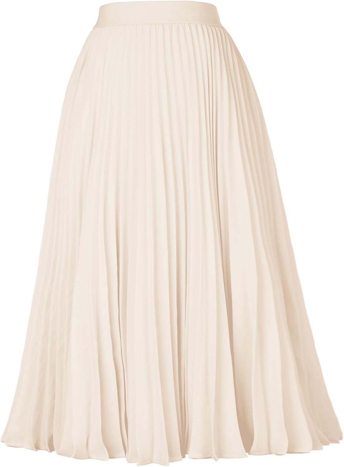 Detalle de GRACE KARIN Pleated Midi Skirt in Chiffon