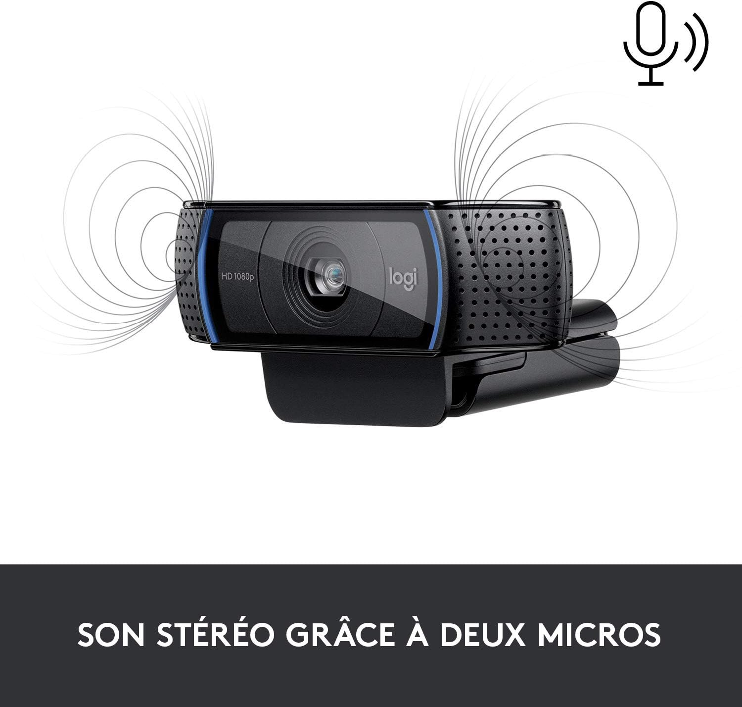 Detalle de Logitech Webcam C920 HD Pro — Webcams Full HD fiable pour photos et calls