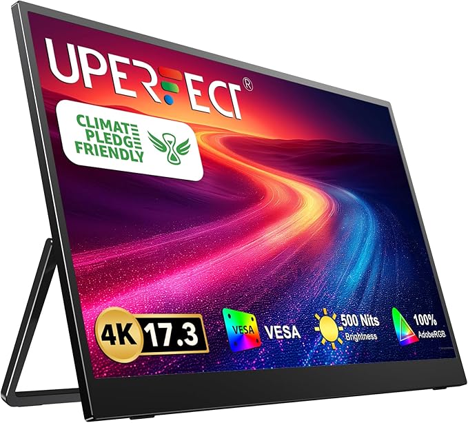 UPERFECT 17.3" 4K QLED Monitor Portátil 🎥