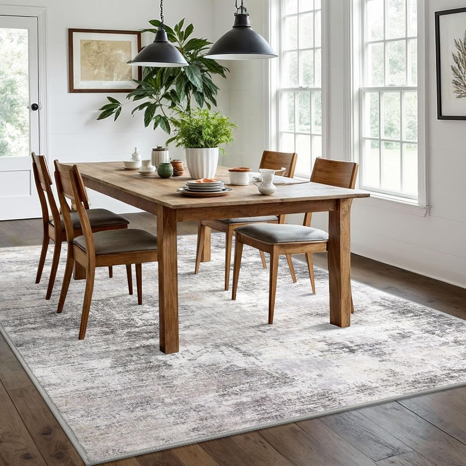 Detalle 2 de IOHOUZE Abstract Area Rug 6x9 Ft