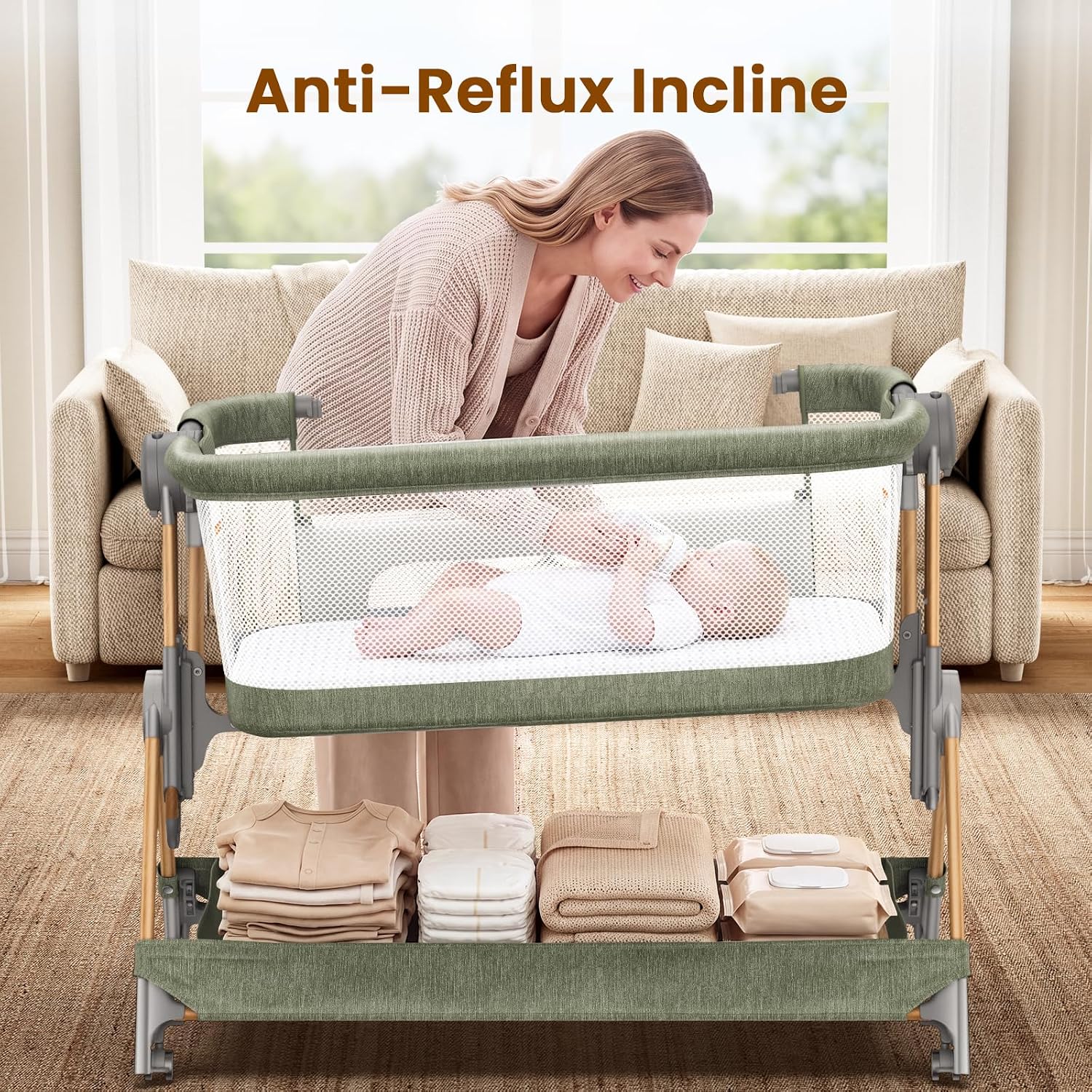 Detalle 2 de ANGELBLISS Baby Bassinet 3-in-1