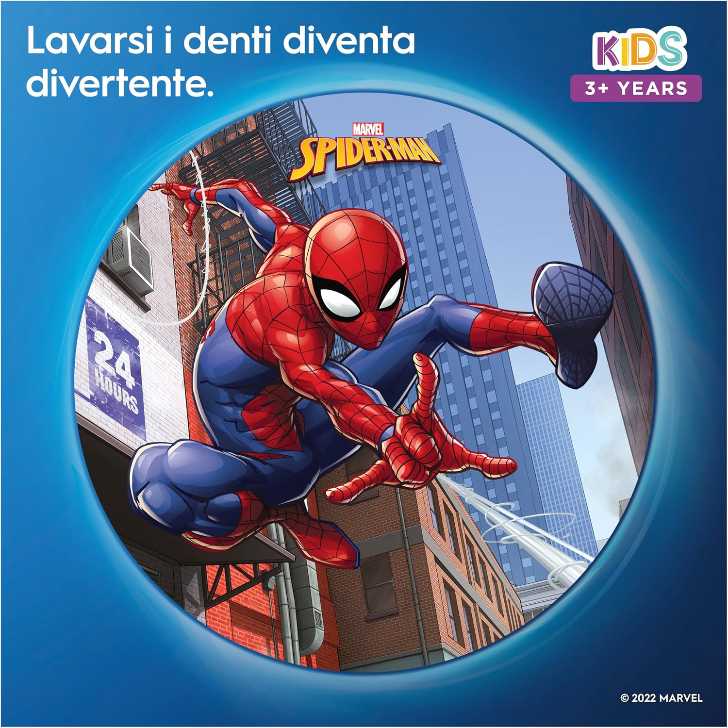 Detalle 2 de Oral-B Kids 3+ Testine Spazzolino Elettrico Marvel Spider-Man – confezione da 8 testine di ricambio