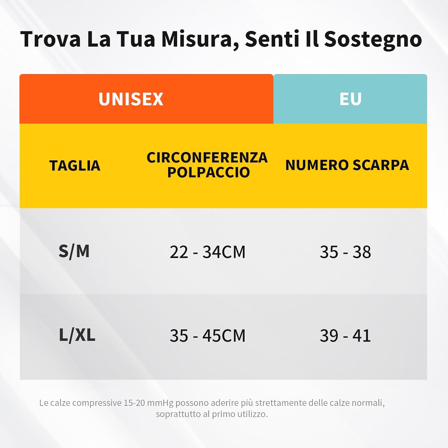 Detalle 2 de CAMBIVO Calze Compressione Graduata 15-20 mmHg