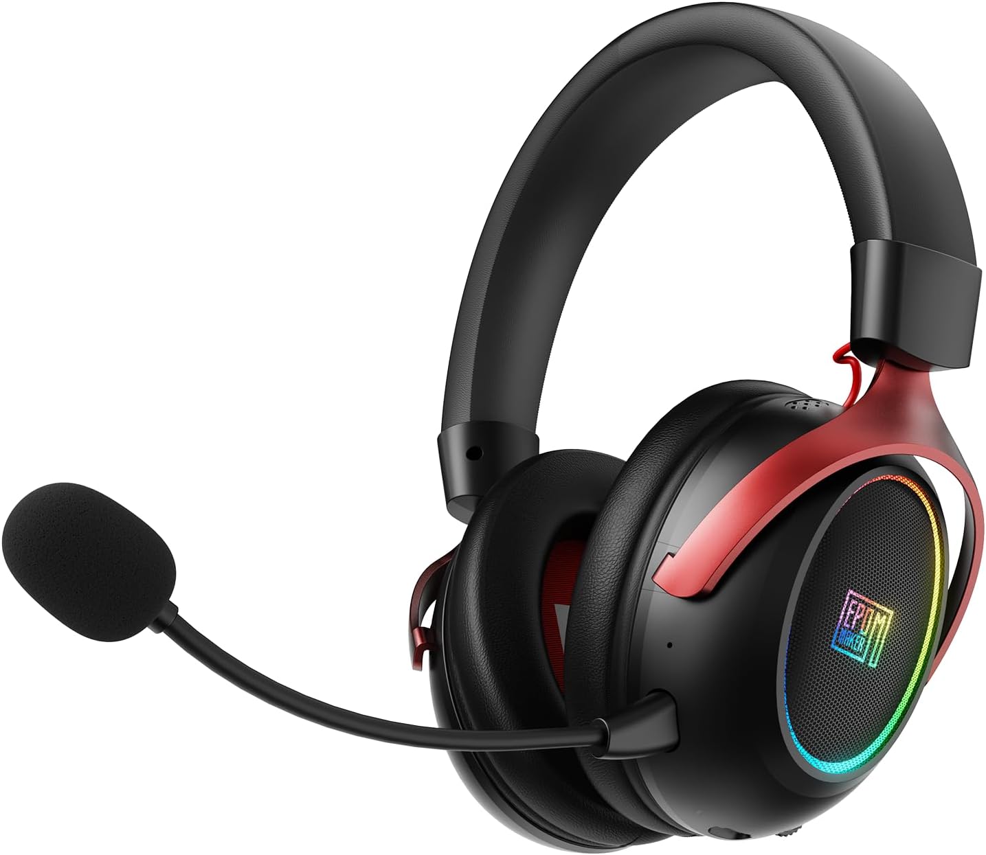 Detalle de EPOMAKER GX1 Wireless Gaming Headset, 7.1 Surround, 50mm Drivers, RGB