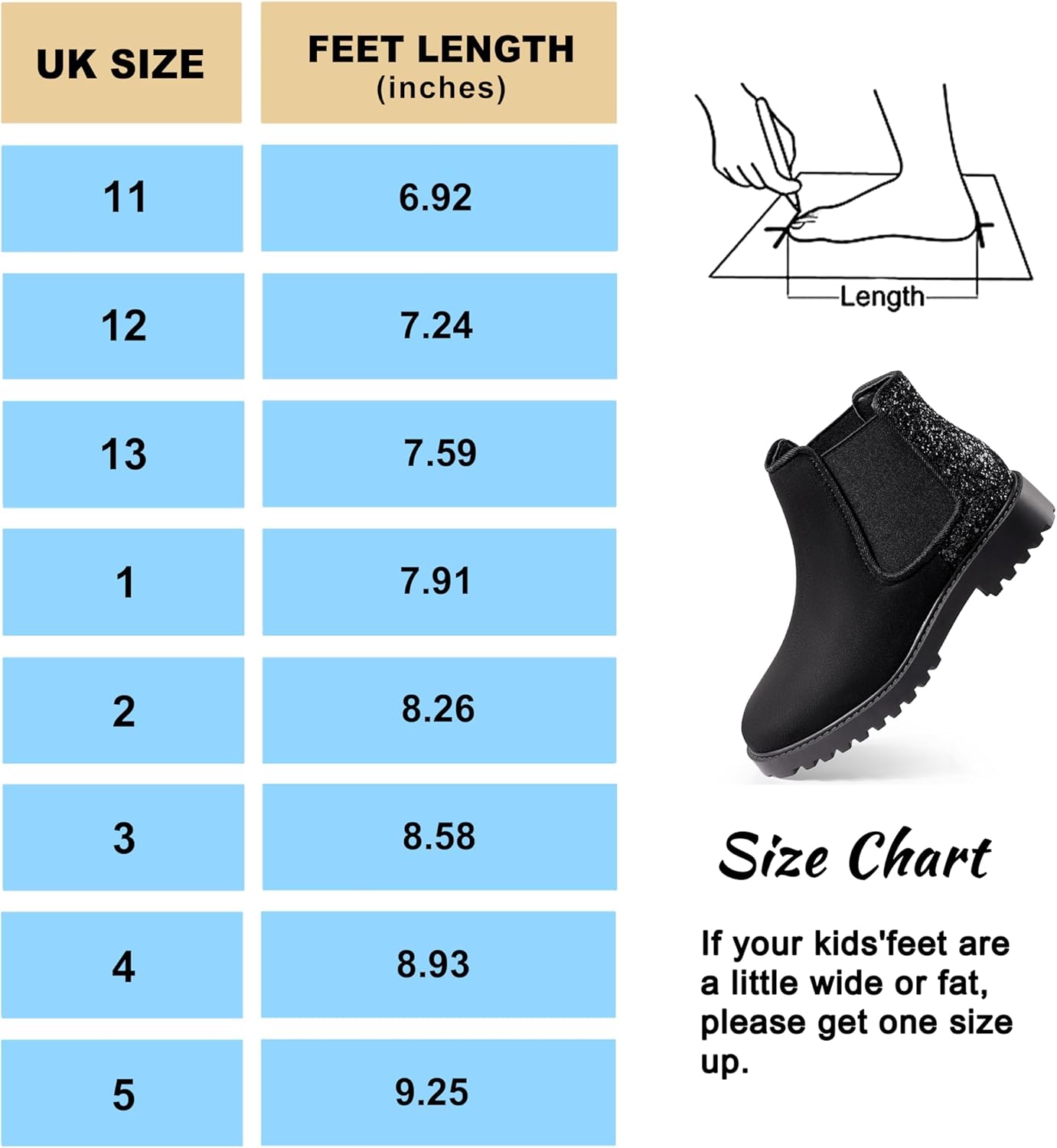 Thumbnail 5 de HARVEST LAND Girls Boots: Ankle Boots with Zip, Cushioned Comfort and Glitter Glitter for Everyday Schoolwear